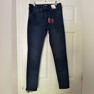 Express Denim Perfect Lift, Legging Mid Rise Blue  Jeans Pants Women, New Size 8